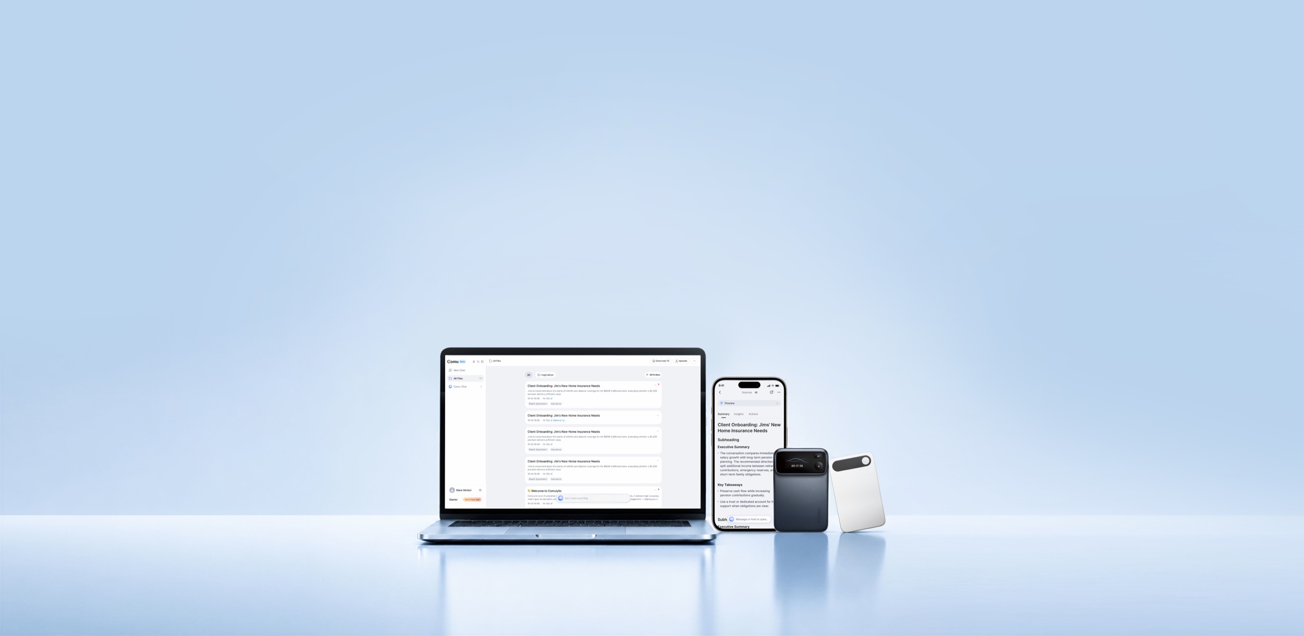 Comu App on Mobile and Web