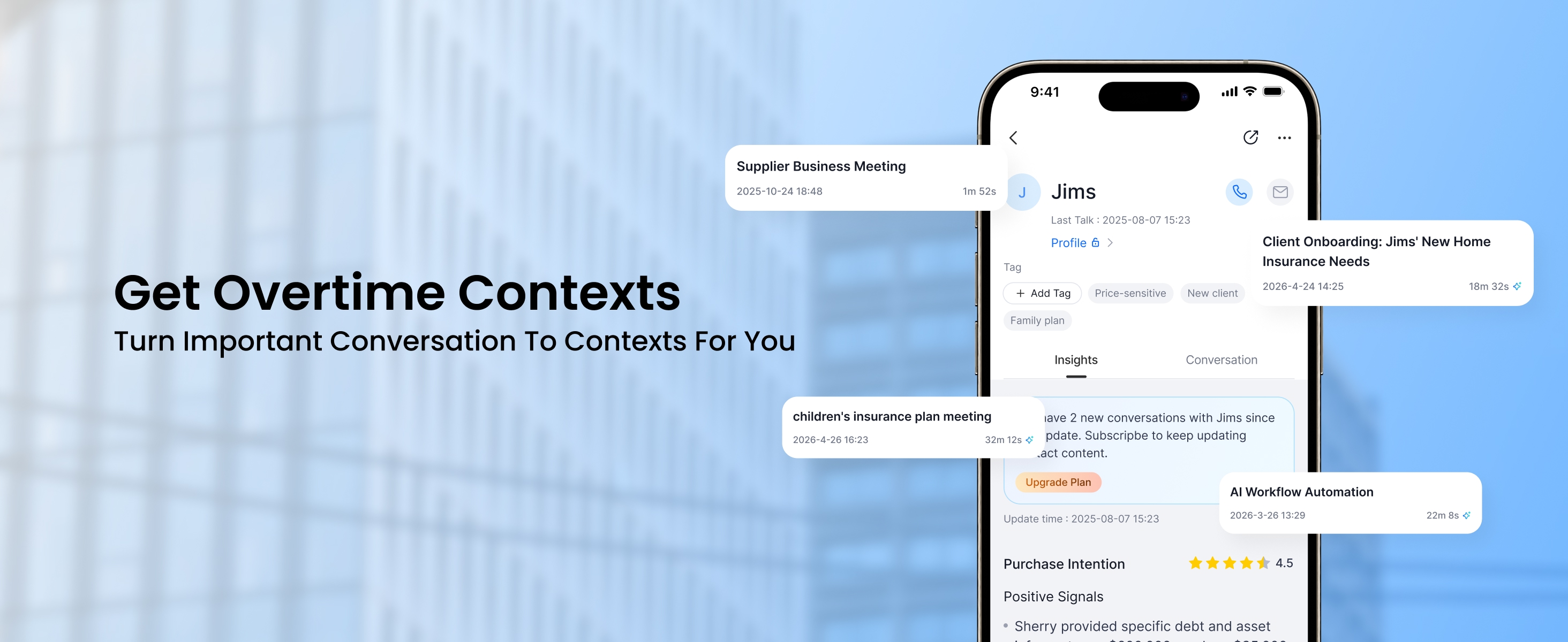 Get overtime contexts